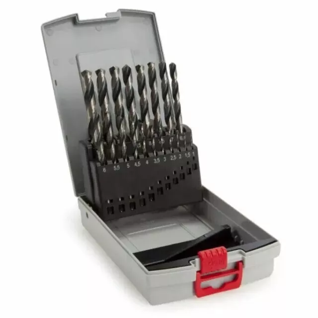 Bosch Professional 19 Piece HSS Twist Metal Drill Bit Set PointTeq ProBox 1-87mm