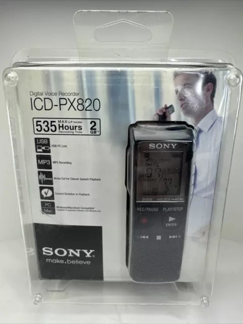 Sony ICD-PX820 2GB Handheld Digital Voice Recorder Brand New