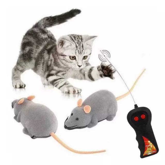 Funny Remote Control RC Rat Mouse MICE Wireless For Cat Gift Toy Dog Pet XNICE