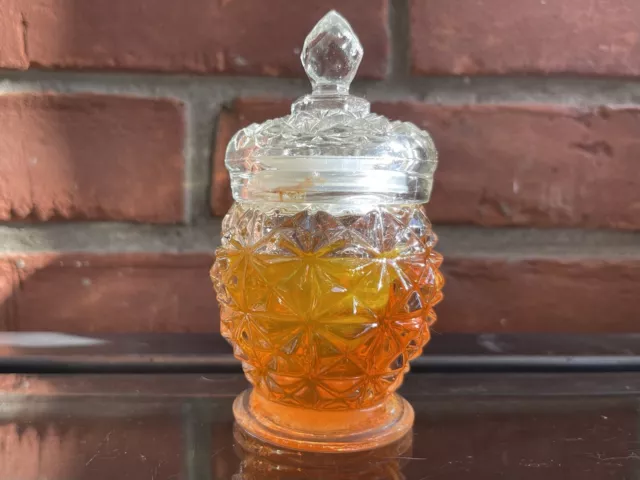 Avon Crystal Facets Roses Roses Cologne Gelee 3 oz Glass Jar Vintage 1970s