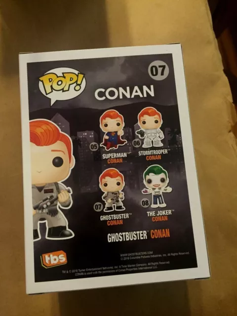 SDCC 2016 Ghostbuster Conan Funko Pop TBS , Exclusive Winning Raffle Ticket HTG* 3