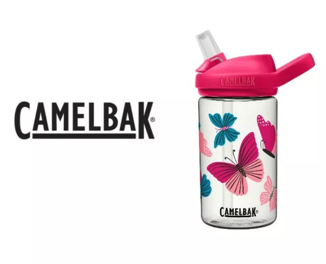 CamelBak Eddy+ NEW Kids 400ml Water Bottle BPA Free - BUTTERFLIES