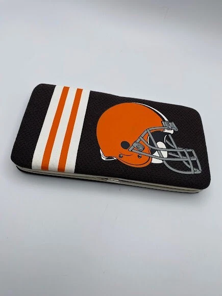 Cleveland Browns Team Logo Hard Shell Mesh Women's Wallet BULLDOGS JOE FLACCO