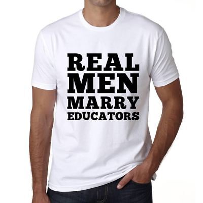 Real Men Marry Educators maglietta uomini reali sposarsi regalo 00077