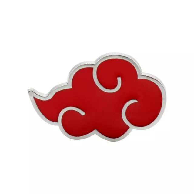 Naruto Pin's Métal Emaillé Akatsuki Symbole Logo Nuage Rouge Badge Manga Anime