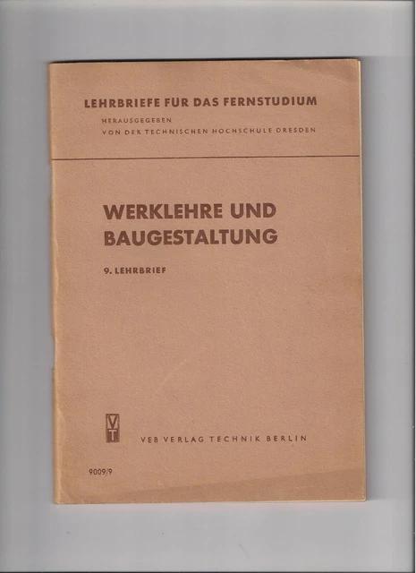Werklehre und Baugestaltung1955  alter Beruf Bauklempnerarbeiten