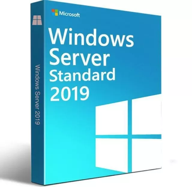 Windows Server 2019 Standard Edition with 50 CALs. Retail License, English.