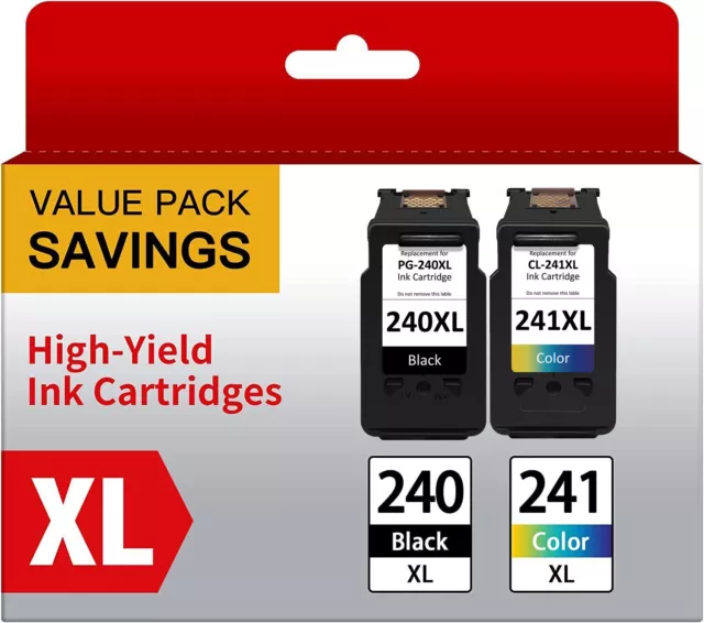 PG-240XL CL-241XL Ink Cartridges for Canon 240 PIXMA MG3600 MG2220 MX372 TS5120