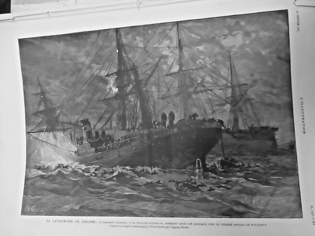 1887 I Shipwreck Ship Ship The City Of Victoria Lisbon
