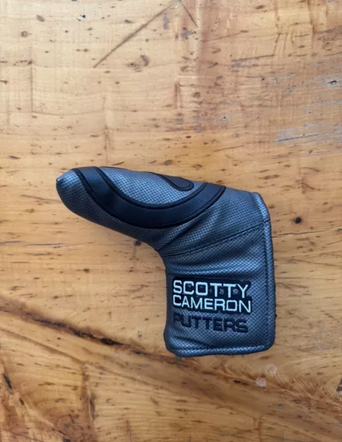 Scotty Cameron Blade Putter Headcover Tour Use Only Circle T Black And Grey USED