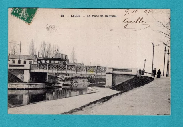 Lille -Le Pont de Canteleu : CPA , Carte Postale ancienne /Lc