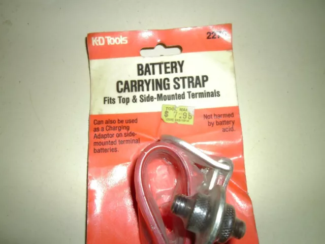 Vintage K-D Tools Battery Carrier Strap 2279 - fits top and side mount terminals