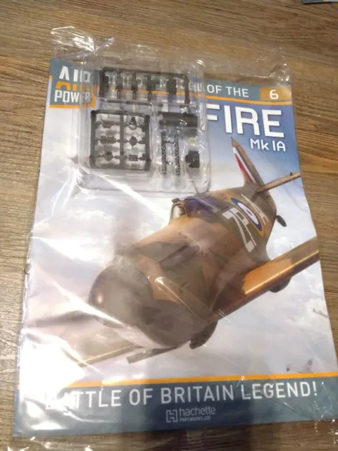 Air Power Build A Model Of The Spitfire Mk Ia Issue 6 Hachette Free P&P