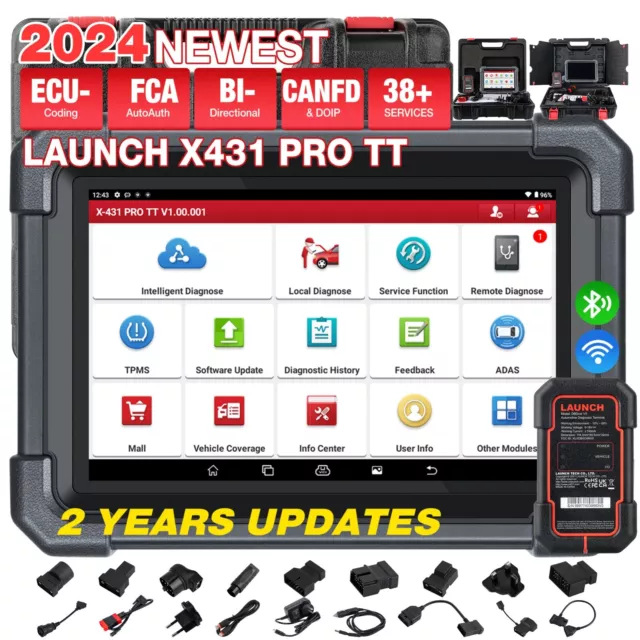 2024 LAUNCH X431 PRO TT PRO5 V+ Bidirectional Car Diagnostic Scanner Key Coding