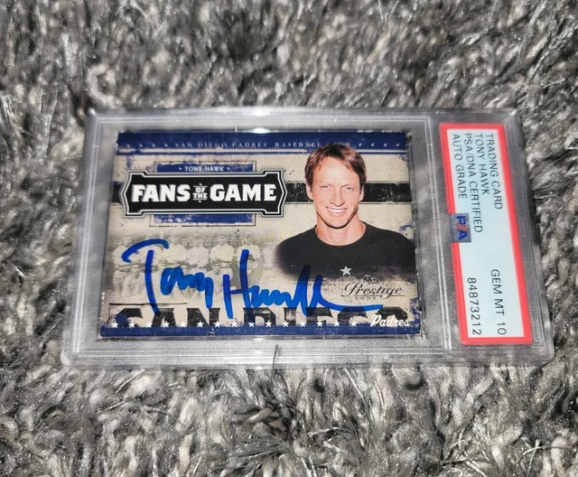 Tony Hawk Signed 2005 Donruss Fans of the Game Rookie Card PSA GEM MT 10 AUTO
