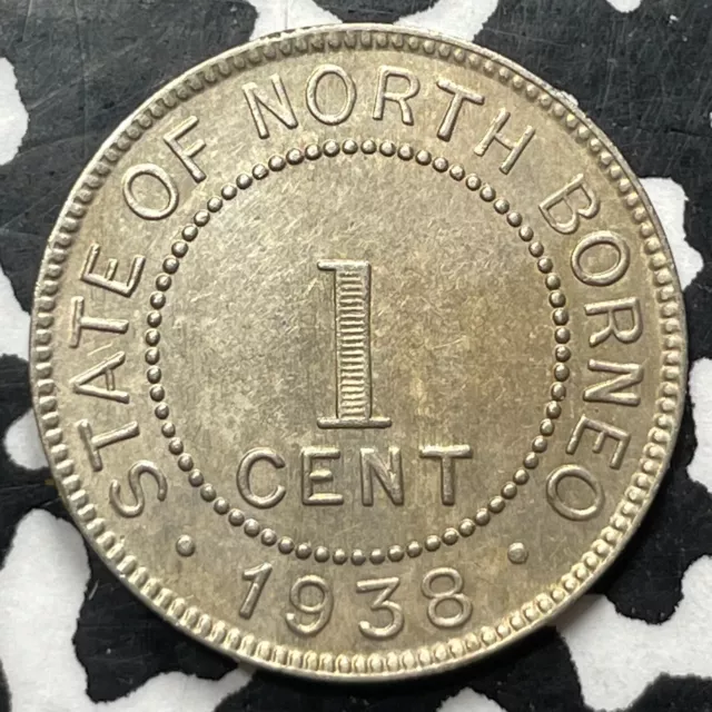 1938-H British North Borneo 1 Cent Lot#HZ350 Obverse Hit