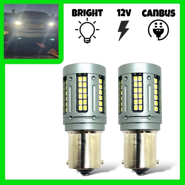 2 Ampoules LED 12V Pour Feu De Recul - Signal Sonore Et Lumineux P21W BA15S