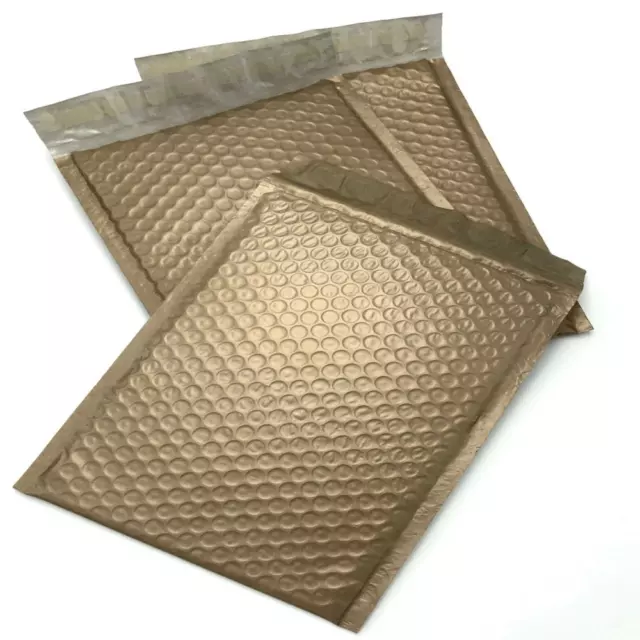 100 #2 8.5X12 Gold Poly Bubble Padded Envelopes Mailers Shipping Case 8.5"X12" P
