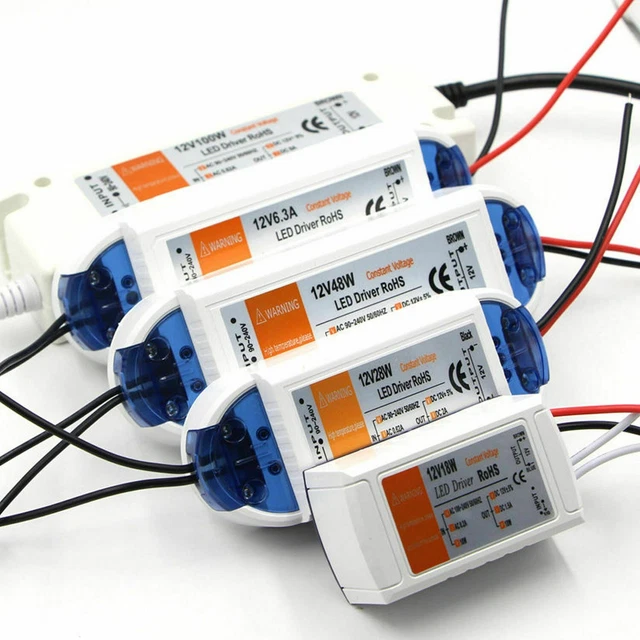 Alimentation LED Driver 12V 3W-50W Compact - Transformateur électronique, Classe A