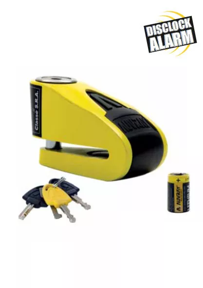 Bloque Disco Alarma Clase Sra AUVRAY B-Lock 10 Negro Amarillo Antirrobo