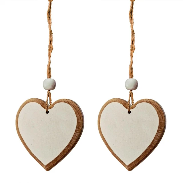 Herzförmige Holz dekorativ hängende handgefertigte Herzen Ornamente für Hochzeit Pa