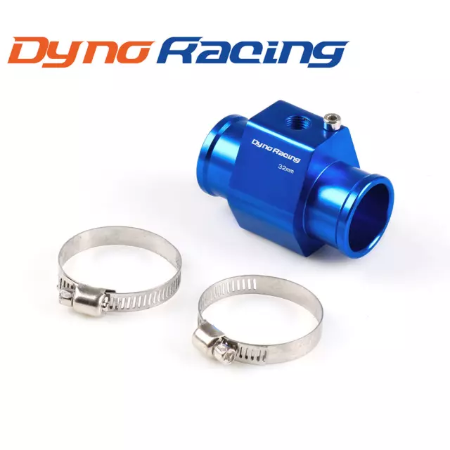 32mm Car Water Temperature Joint Pipe Sensor Gauge Radiator Hose Adapter Blue