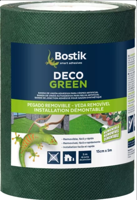 Banda De Unión Adhesivo 15CMX5ML Verde BOSTIK Empalme para Poner Césped Superior