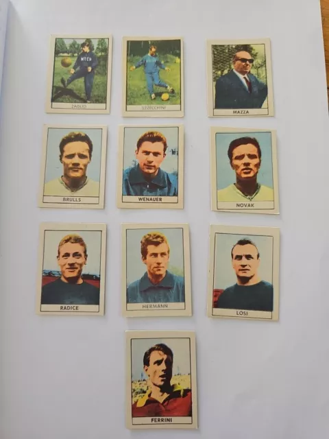 Calciatori Calcio Stella 1962 Lotto Di 10 Figurine Belle