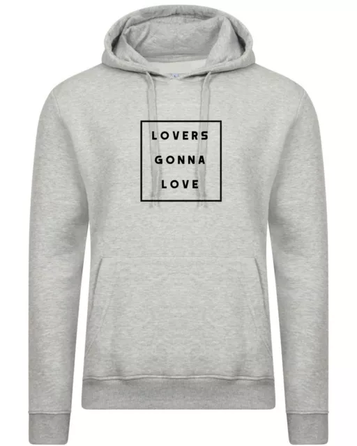 Lovers gonna Love Hoodie Hoody Hood Ladies Gift slogan Love Womens Chrismtams