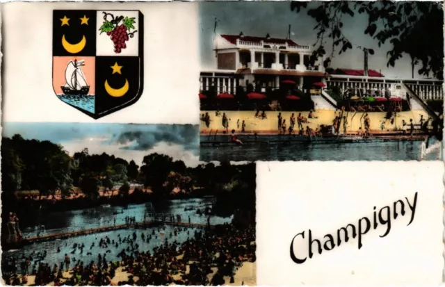 CPA CHAMPIGNY-sur-MARNE Deux Aspects de la Plage (1352047)