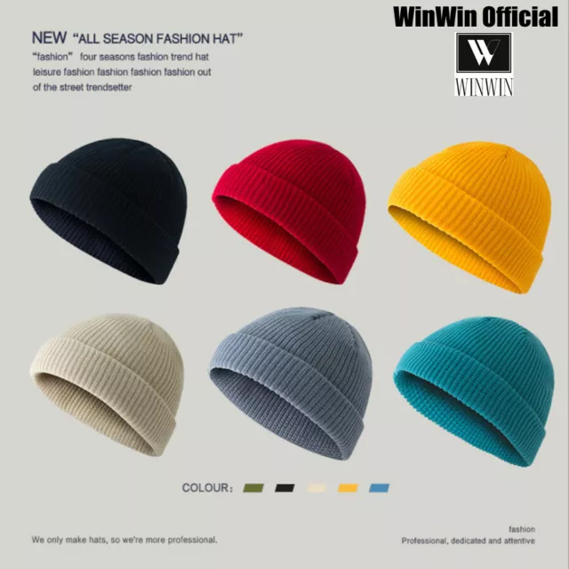 Unisex Winter Knitted Hats For Women Men Skullies Cap Beanie Hat Casual Bonnet