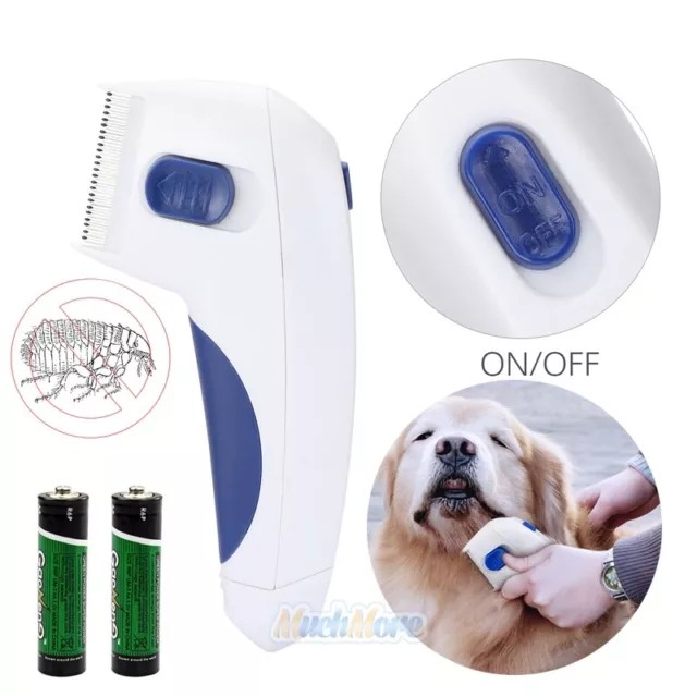 Electric Anti Lice Comb Pet Head Flea Removal Killer Brush Safe Treatment Tool