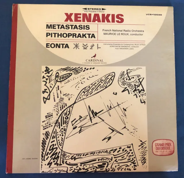 Xenakis: Metastasis•Pithorprakta•Etona...Vanguard Cardinal Series 1967• Stereo