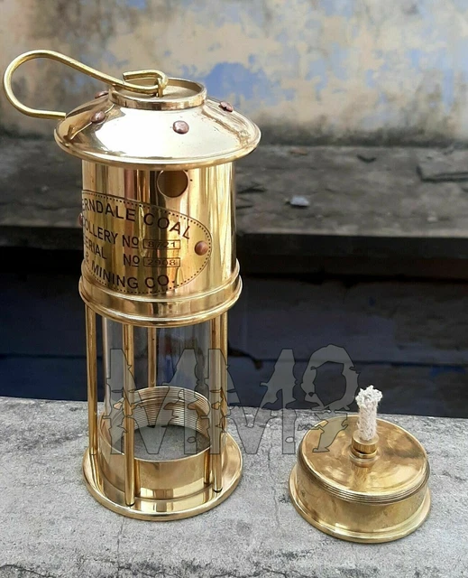 Nautique Maritime Navire Lanterne En Laiton Mini Lampe À Huile Bateau...