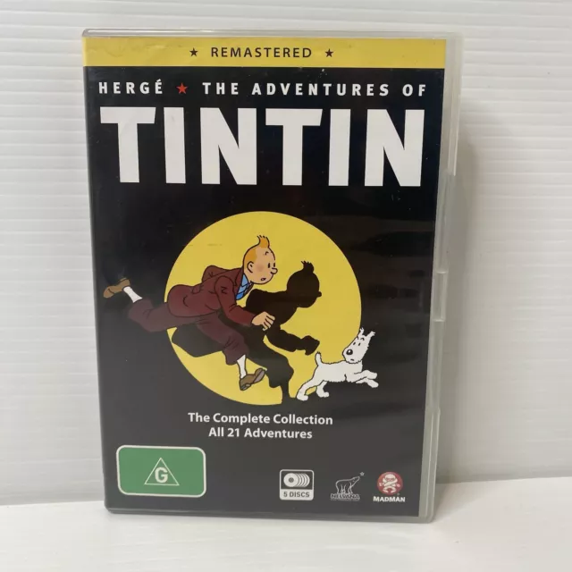 The Adventures of Tintin Complete Collection DVD Remastered (region 4) 5 Discs