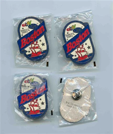 4 eBay Live 2007 Boston Pins