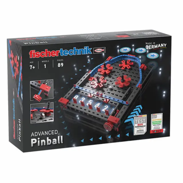 fischertechnik Advanced Pinball 89-tlg. Baukasten Flipper Konstruktionsspielzeug