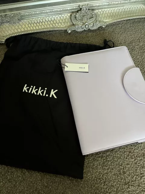 Kikki.K Midcity B5 Lilac Leather Notebook Holder NEW with Tags