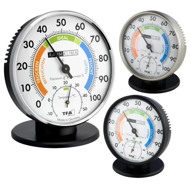 TFA 45.2033 Klimatest Präzisions Hygrometer Thermometer analog Raumklima innen