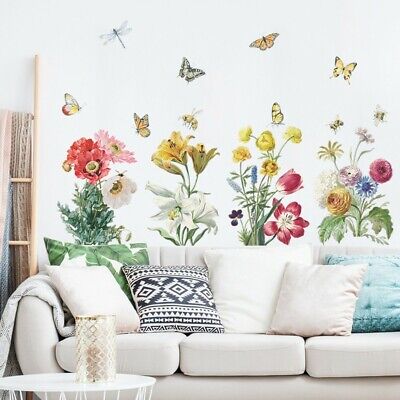 DIY Leaves Wall Sticker Decal Mural Vinyl Home Room Decor Art Flower Removable