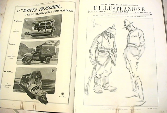 PRIMA GUERRA MONDIALE 1918 Germania Wilson Durazzo Somme Gabriele D