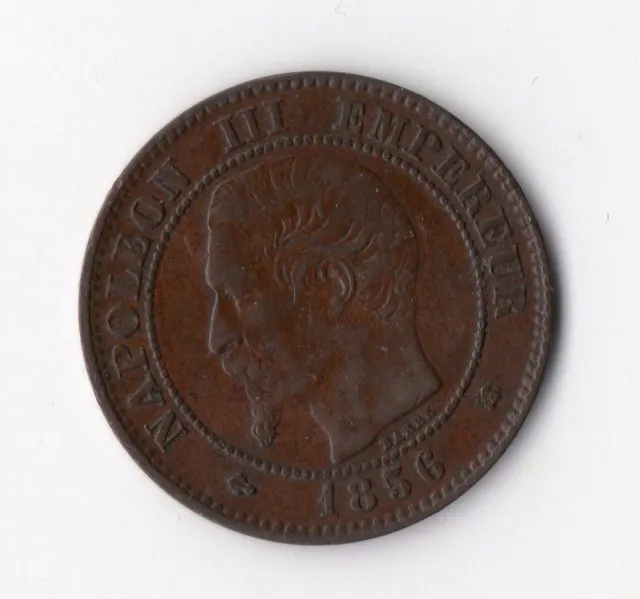 Qualite Monnaie De 2 Centimes Napoleon Iii Bronze De 1856 K ( Bordeaux ) Rare