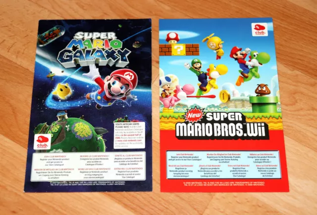 Super Mario All-Stars Mario Sports Mix Club Nintendo VIP Flyer AD Point Card
