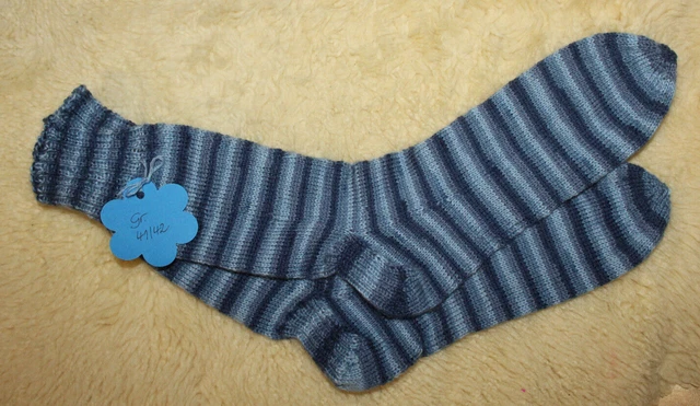 Socken handgestrickt Gr. 41 / 42  Markenwolle Strümpfe Regia Schachenmayr Gründl