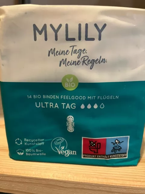 7x MyLily Binden Ultra Tag Vorratspack Bio Baumwolle