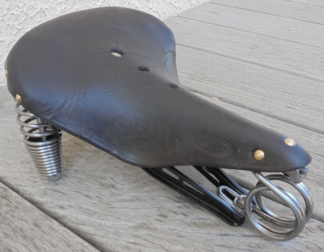 Selle cuir idéale - Années 1930/40 - Selle vélo ancienne fra