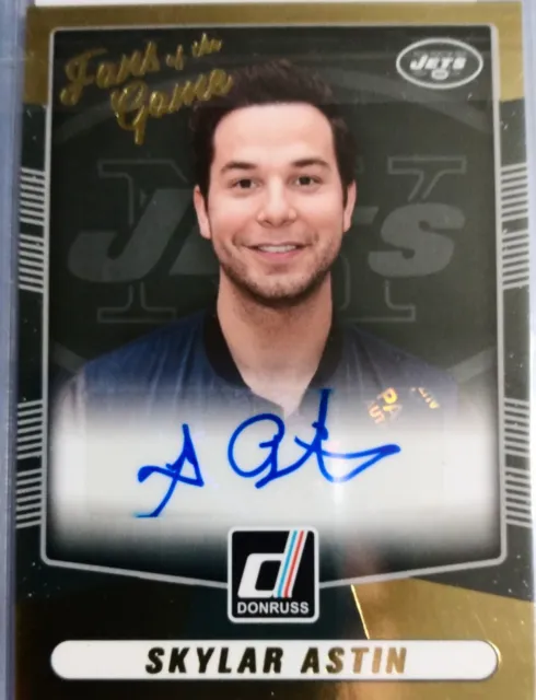 2016 Donruss #4 Skylar Astin "Fans Of The Game" Autograph West Side Story #4