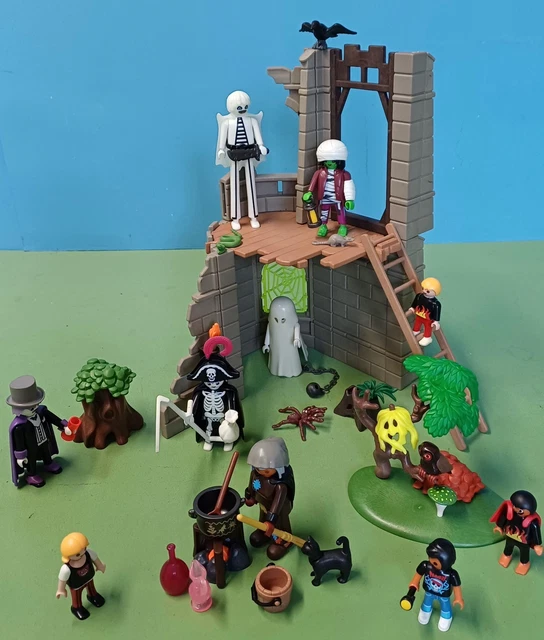 Chapeau De Sorcière Playmobil Marron - Pièce D'occasion Pour Figurines Playmobil (réf 3838, 3098, 4211, 4212)