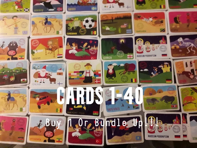 YOYO BEAR CARDS Countries Around The World, Cards From 2014 RARE Cards 1-40  1.16 - PicClick UK