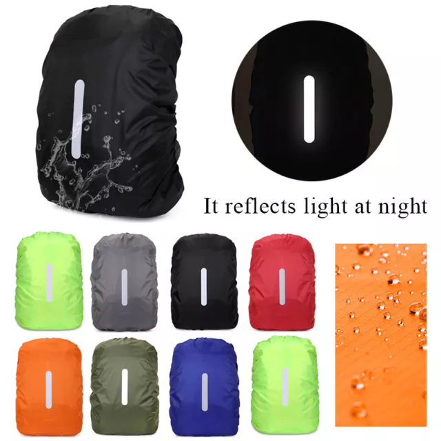 Waterproof Backpack cover 10L-70L Bag Camping Outdoor Rucksack Rain Cover US 🔥